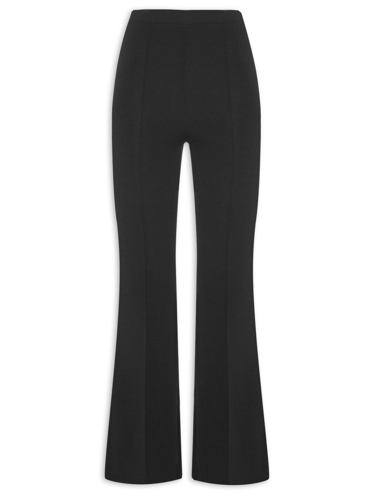 Calça Feminina Flare Com Recorte - Preto