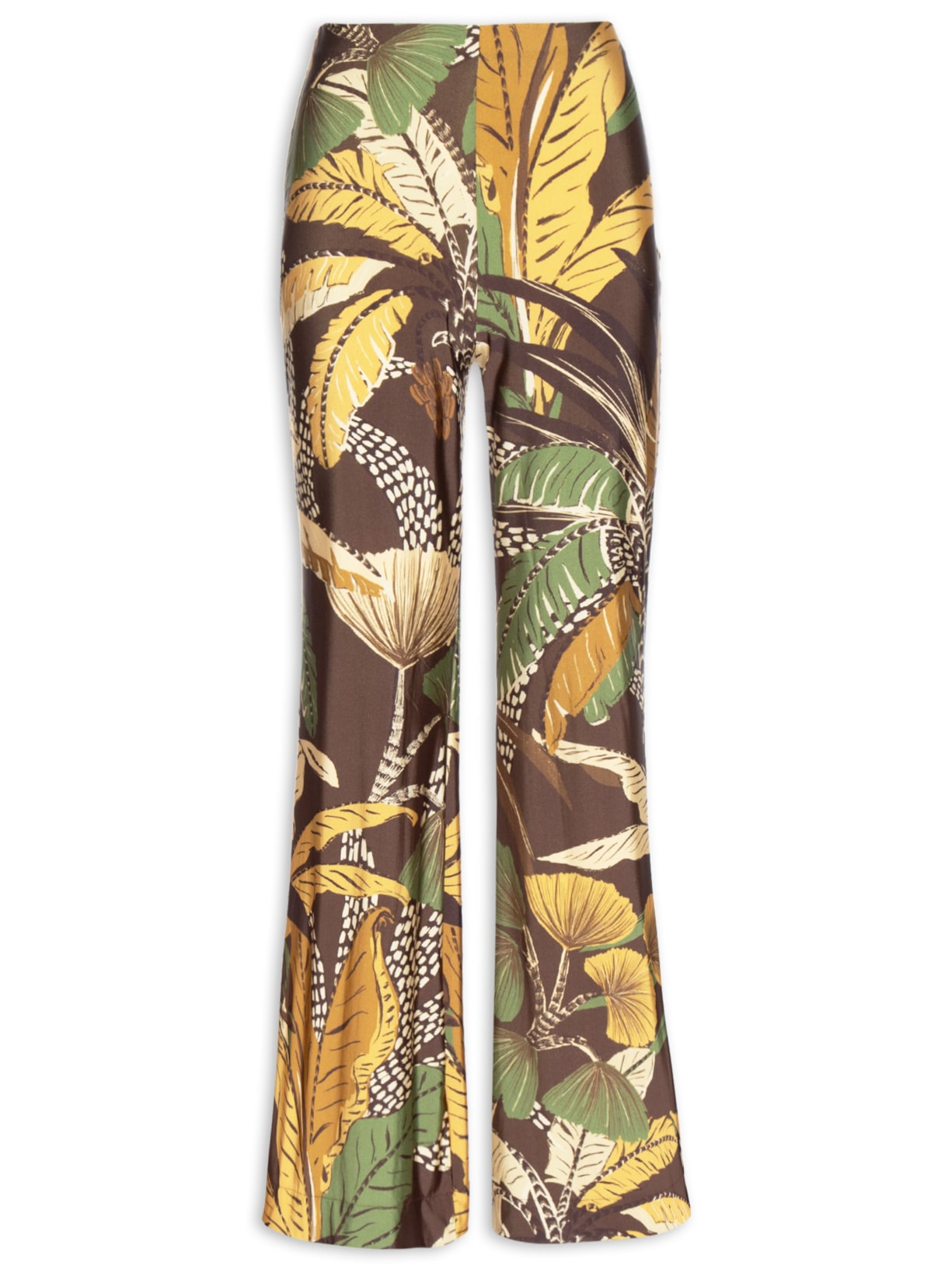 Calça Feminina Flare Floresta Skentch - Marrom