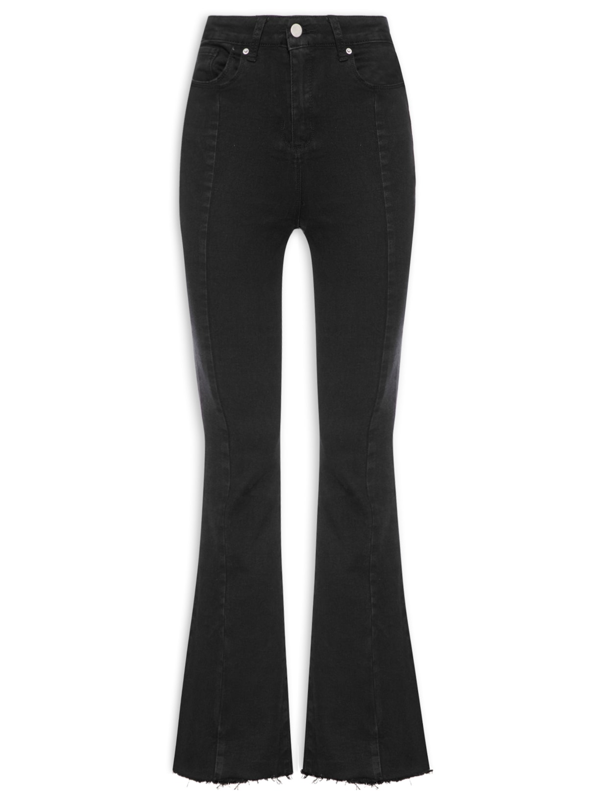Calça Feminina Flare Jeans - Preto