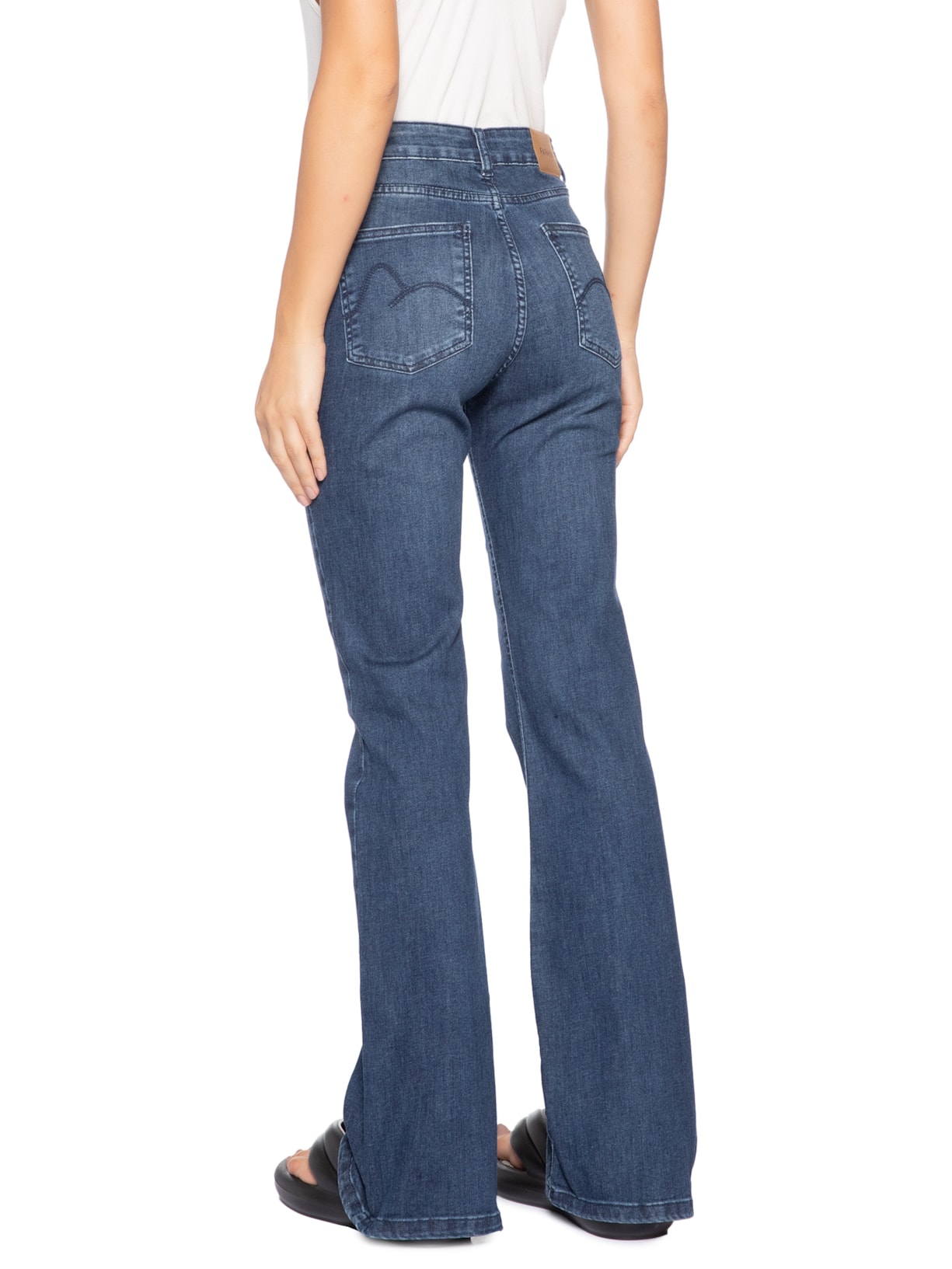 Calça Feminina Flare Jeans – Azul Farm