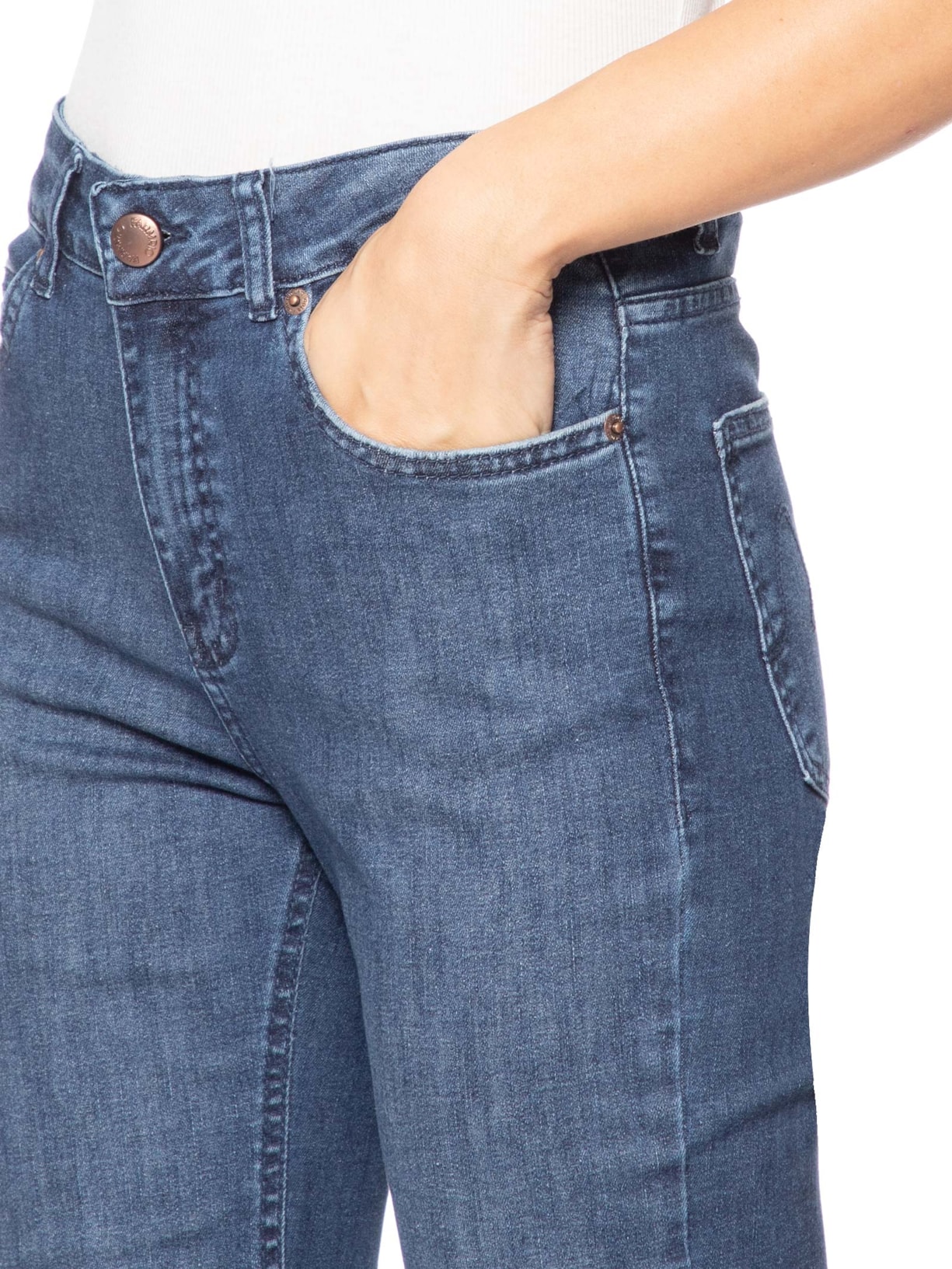 Calça Feminina Flare Jeans – Azul Farm