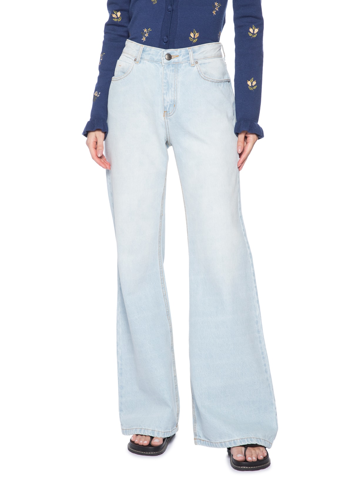 Calça Feminina Flare Jeans – Azul Farm