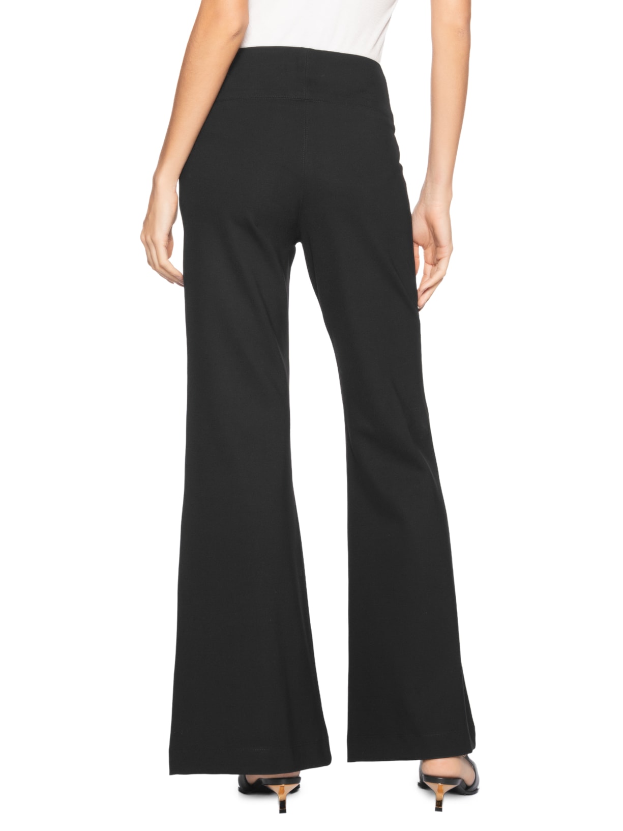 Calça Feminina Flare Malha Estruturada Preto Animale