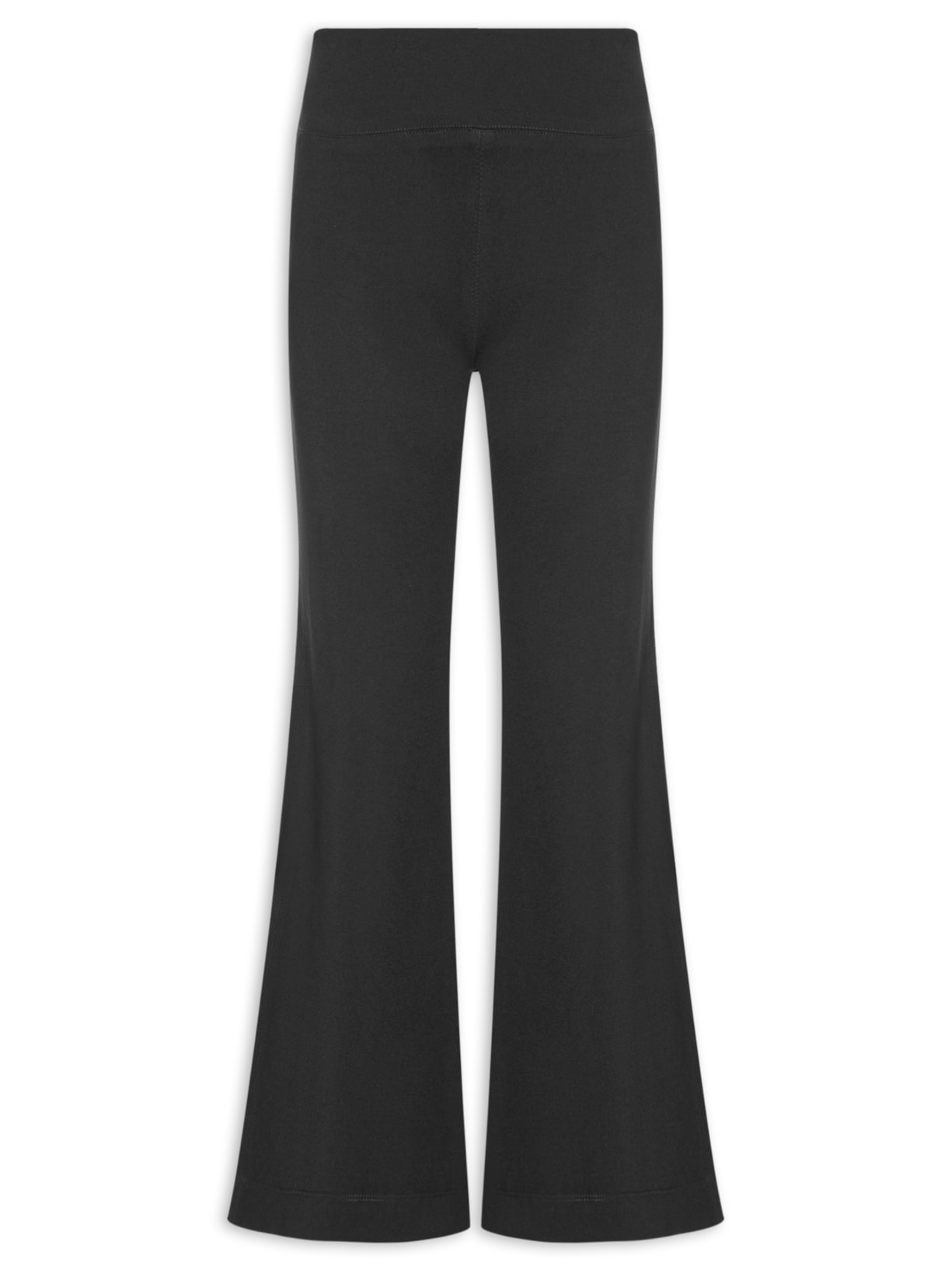 Calça Feminina Flare Malha Estruturada - Preto