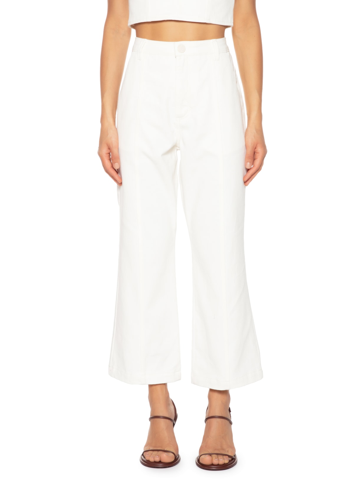 Calça Feminina Flare Off White Animale