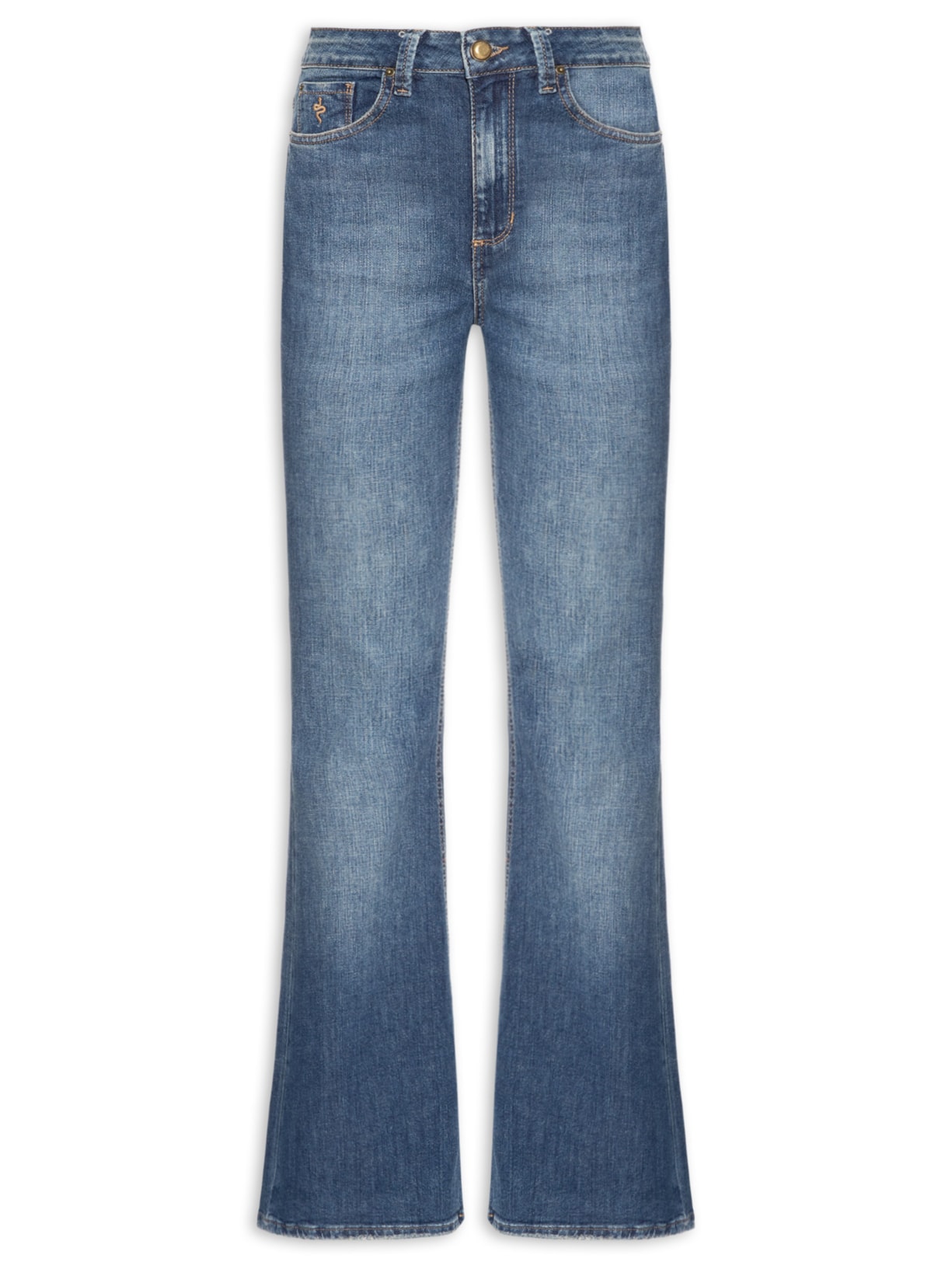 Calça Feminina Flare Ruby Vintage Blue Azul Bo.bô