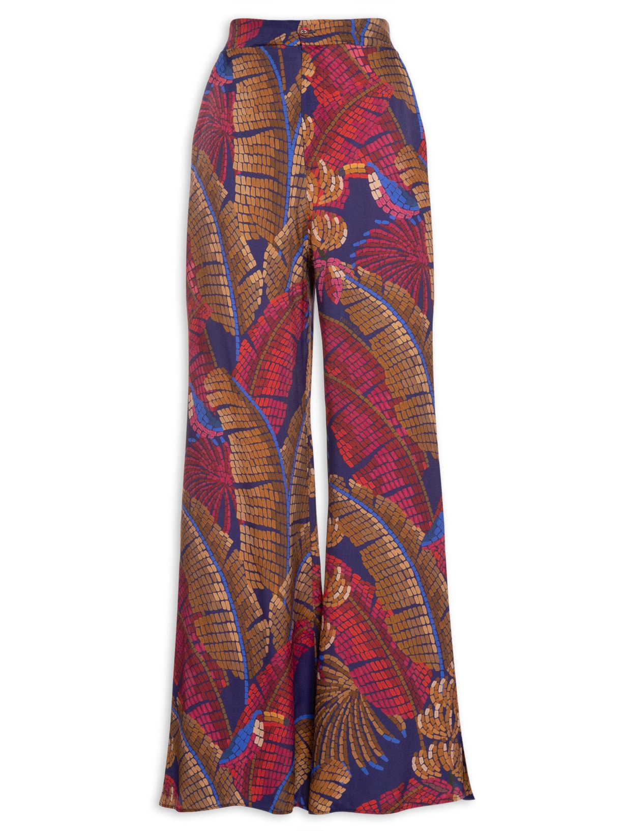 Calça Feminina Floresta Mosaico - Azul