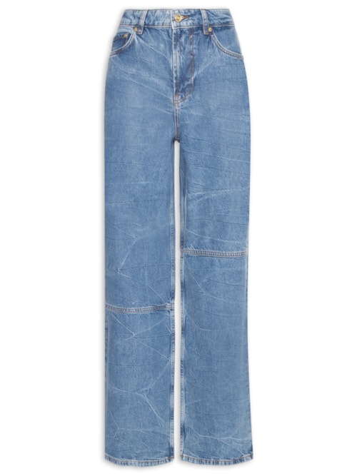 Calça Feminina Foil Denim Izey - Azul