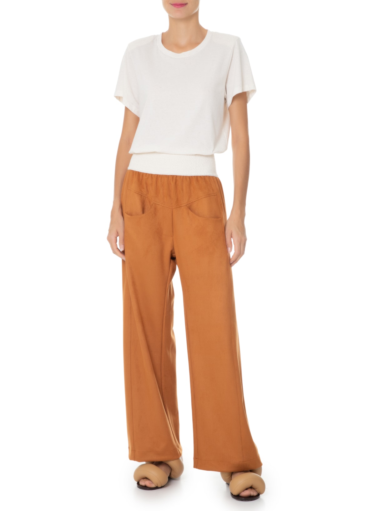 Calça Feminina Fundamental Marrom A.niemeyer