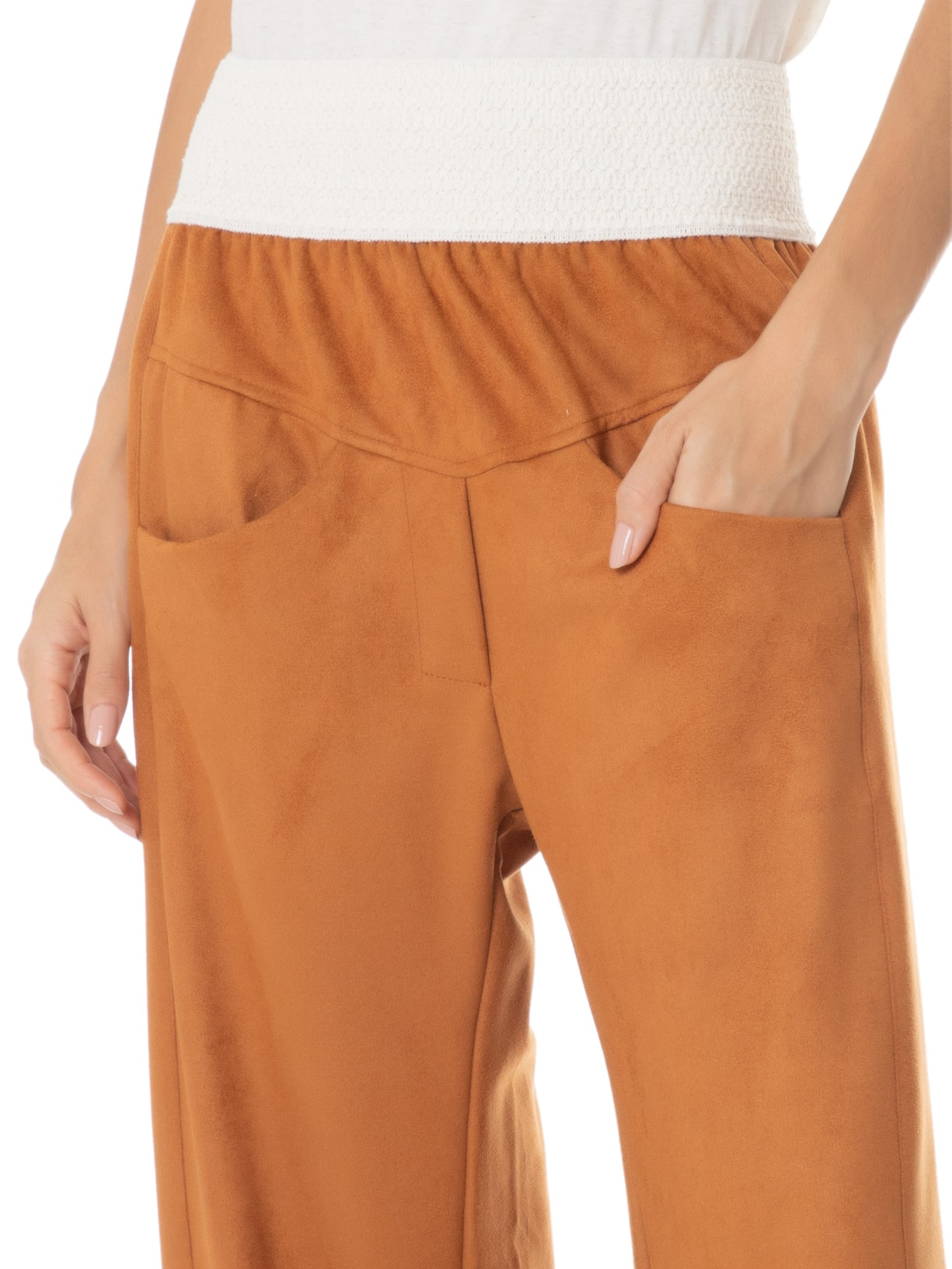 Calça Feminina Fundamental Marrom A.niemeyer