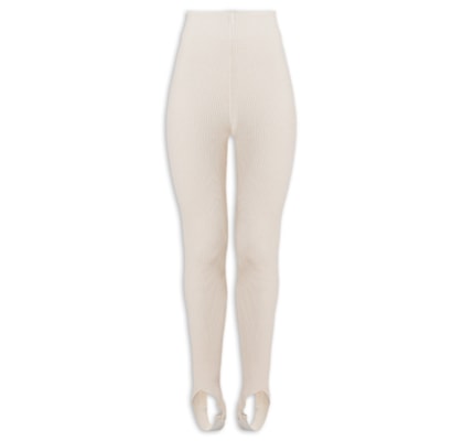 Calça Feminina Fuseau Canelada - Bege