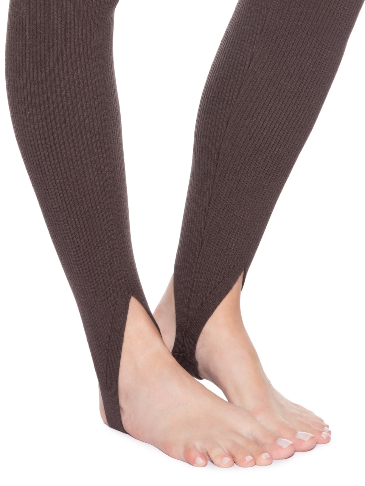 Calça Feminina Fuseau Canelada Marrom Anselmi