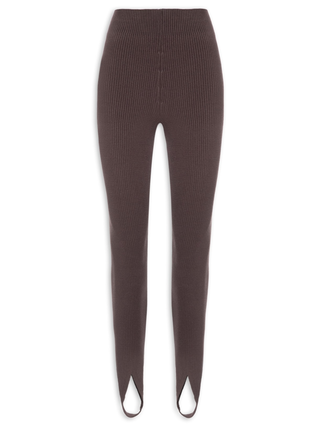 Calça Feminina Fuseau Canelada Marrom Anselmi