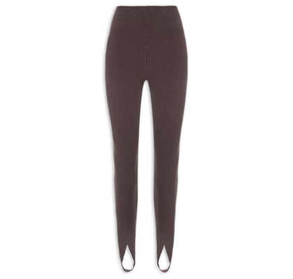 Calça Feminina Fuseau Canelada - Marrom