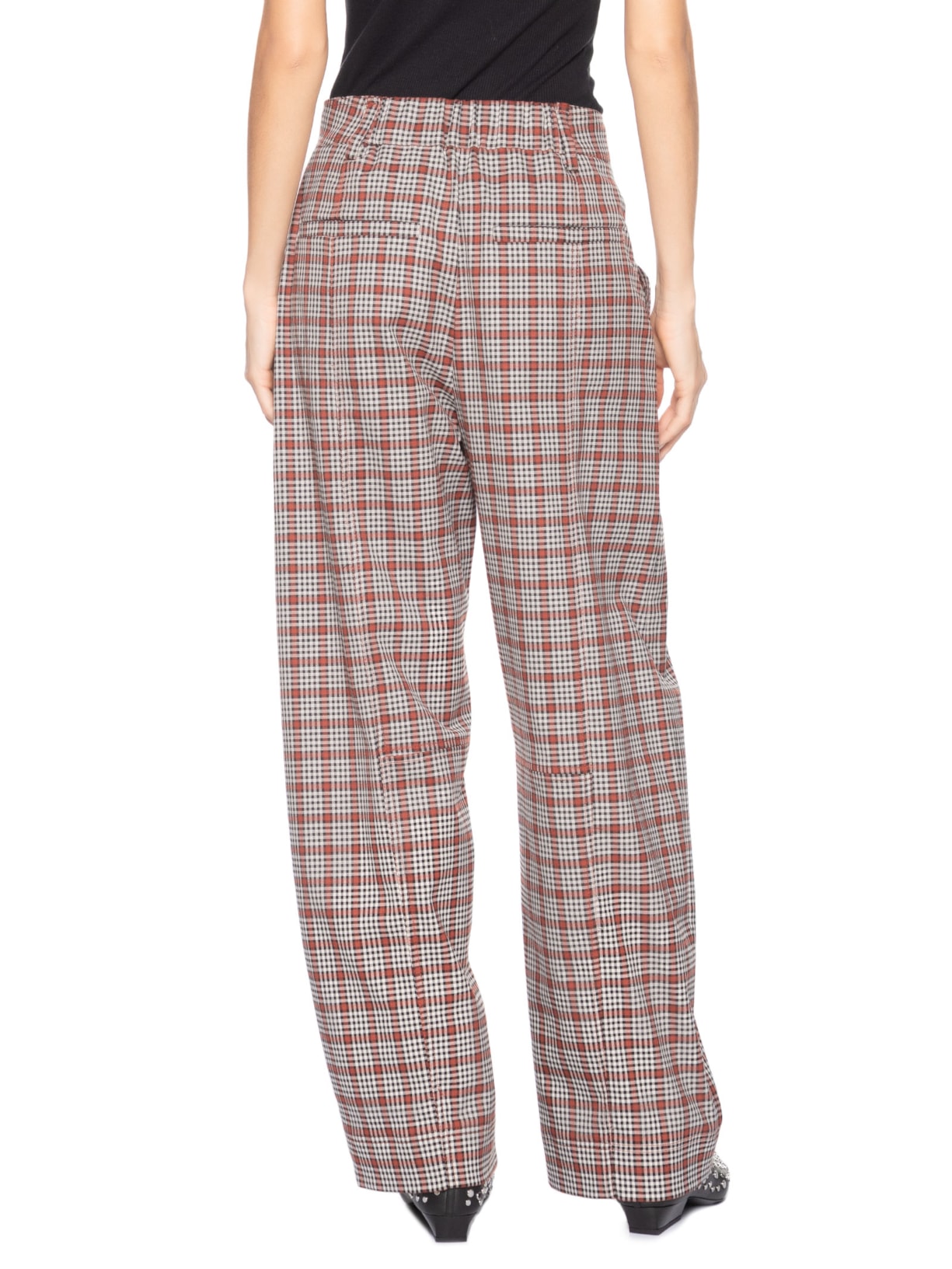 Calça Feminina Gabardine Vichy Hazel Vermelho Nk