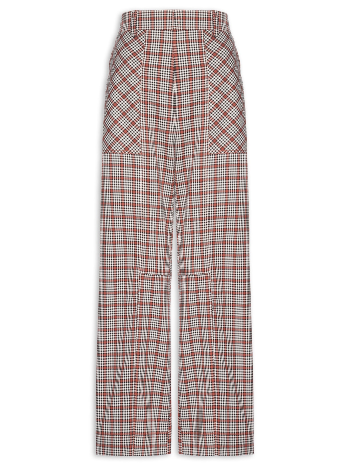 Calça Feminina Gabardine Vichy Hazel Vermelho Nk