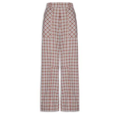 Calça Feminina Gabardine Vichy Hazel - Vermelho