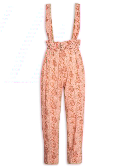 Calça Feminina Gaze Sketch - Felino - Vermelho