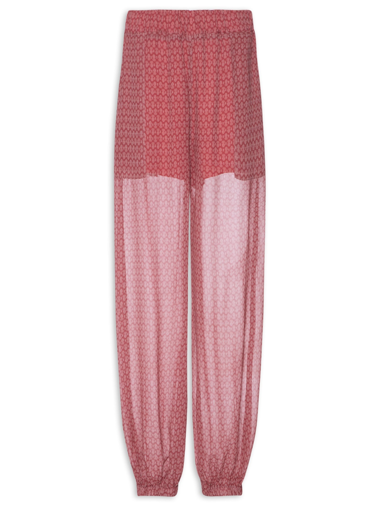 Calça Feminina Georgete Paisley Rosa J.chermann