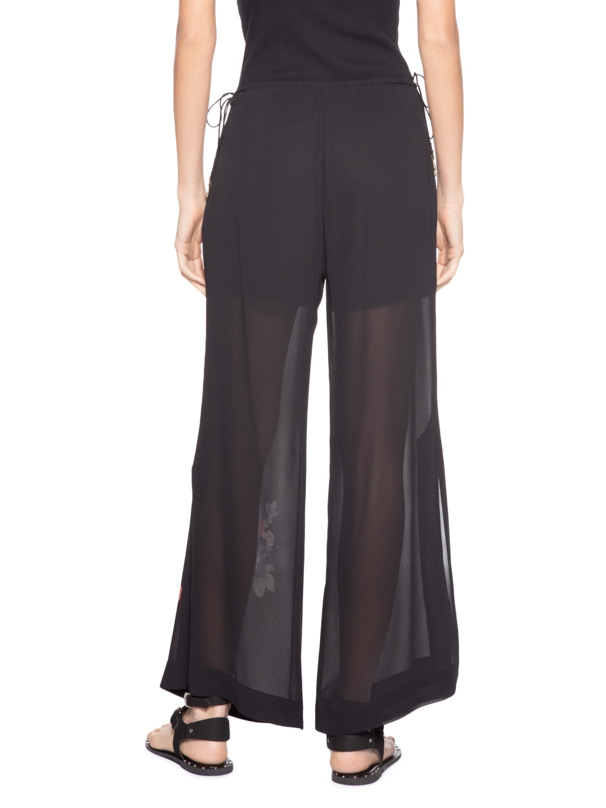 Calça Feminina Ggt Estampa Ameli Preto Maria Filó