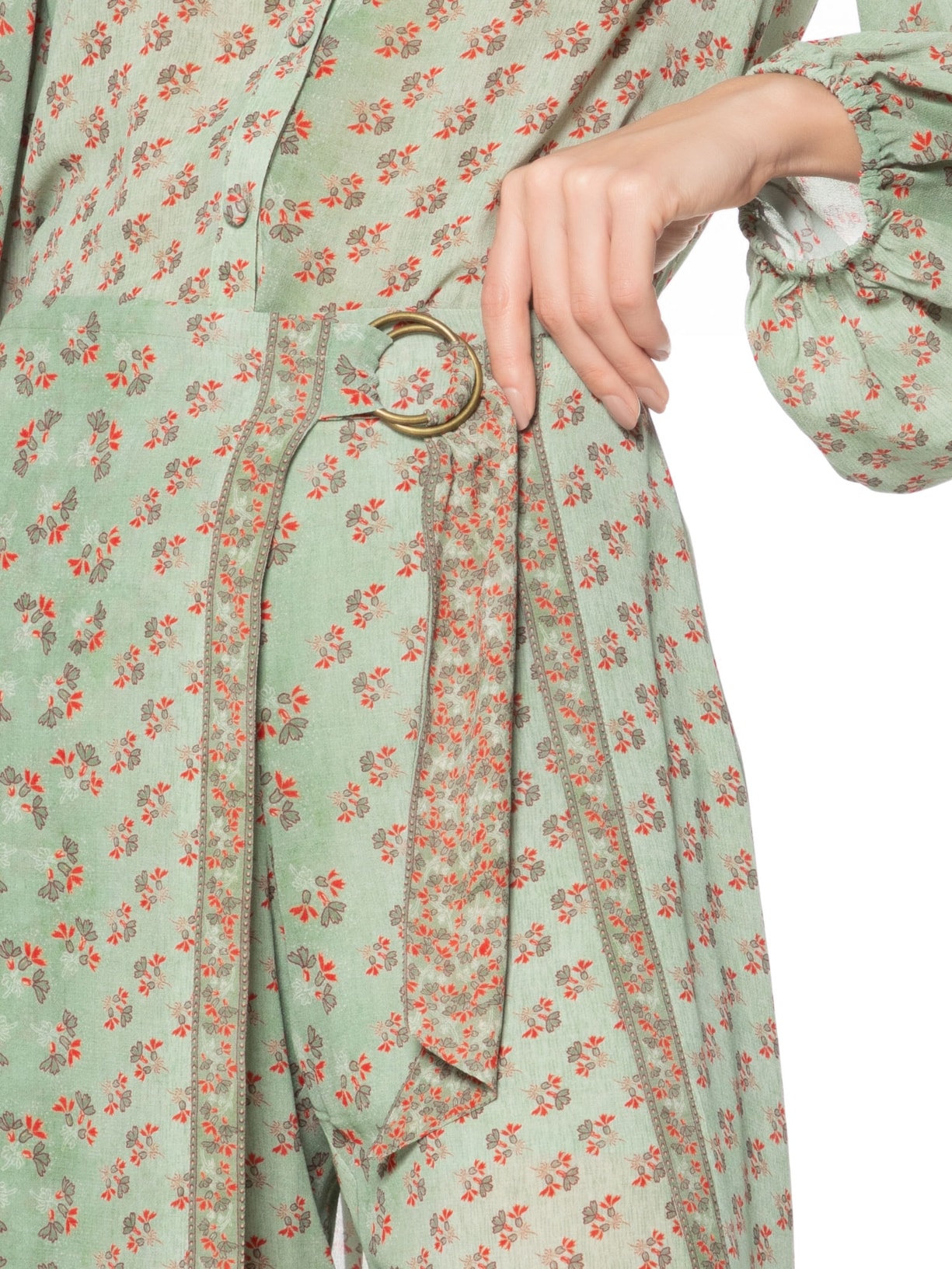 Calça Feminina Ggt Estampa Krabi Verde Maria Filó