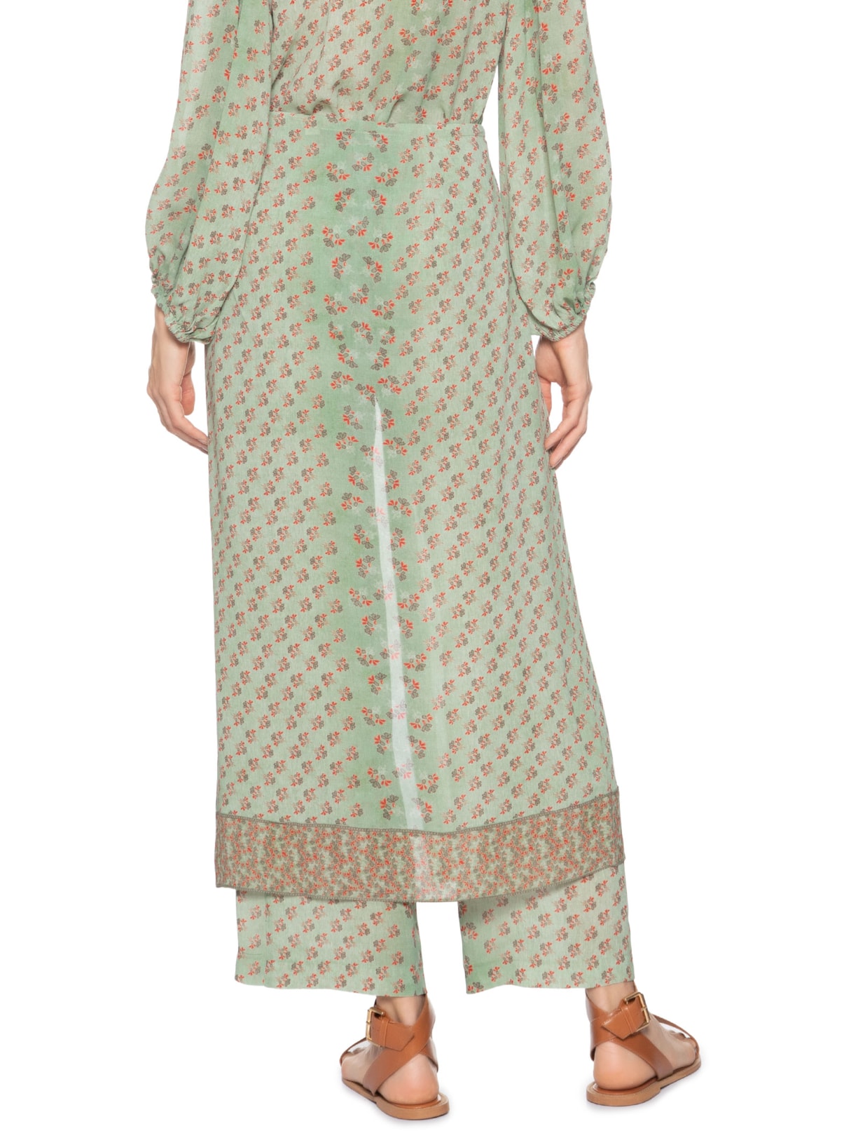 Calça Feminina Ggt Estampa Krabi Verde Maria Filó