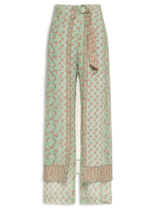Calça Feminina Ggt Estampa Krabi - Verde