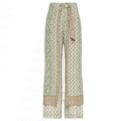 Calça Feminina Ggt Estampa Krabi - Verde