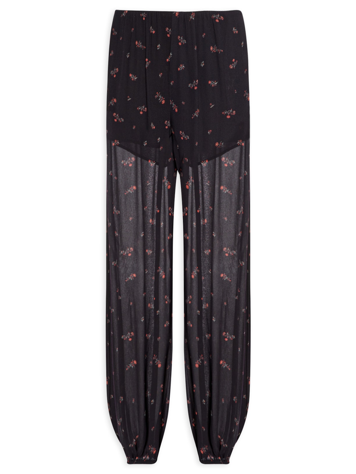 Calça Feminina GGT Estampa Lily - Preto