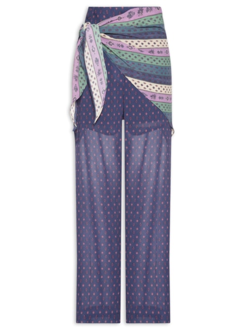 Calça Feminina GGT Estampa Tuk Tuk - Azul