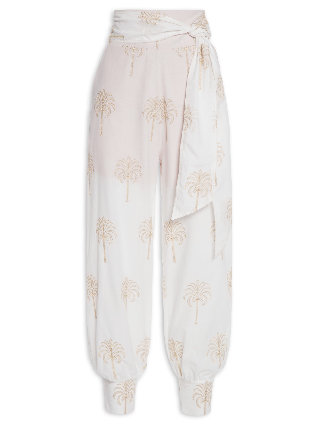 Calça Feminina Gold Palms - Off White