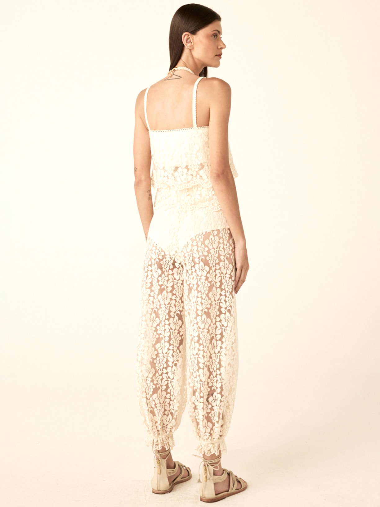 Calça Feminina Grace V26 Off White Mixed