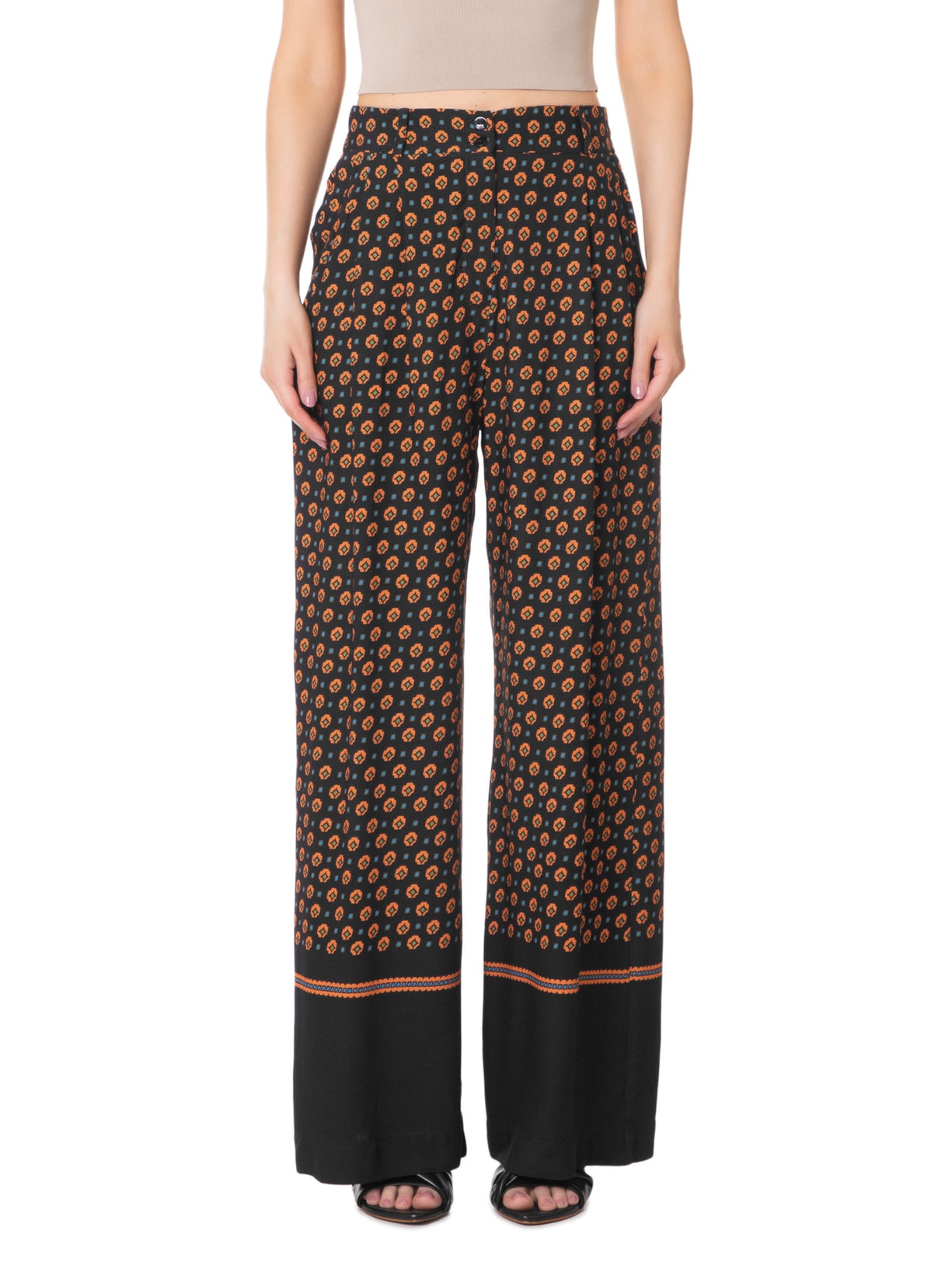 Calça Feminina Gravataria Ícone Preto Animale