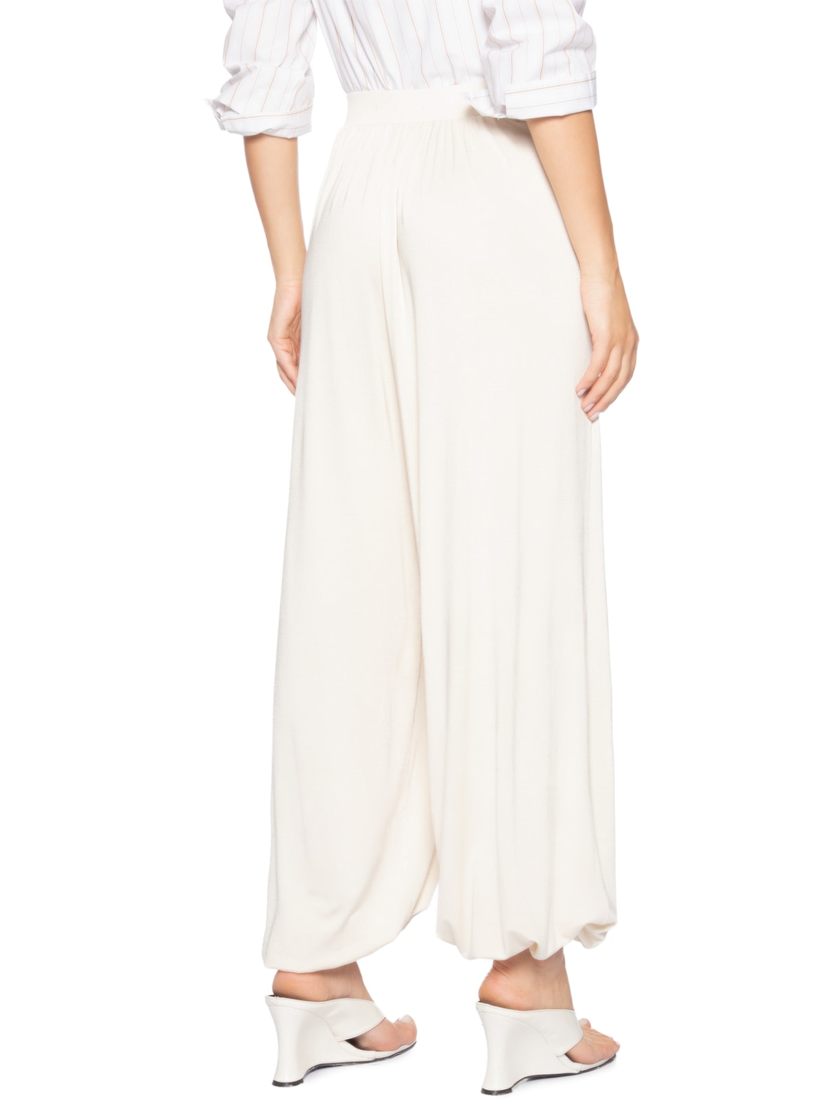 Calça Feminina Harem Lateral Deslocada Off White Animale