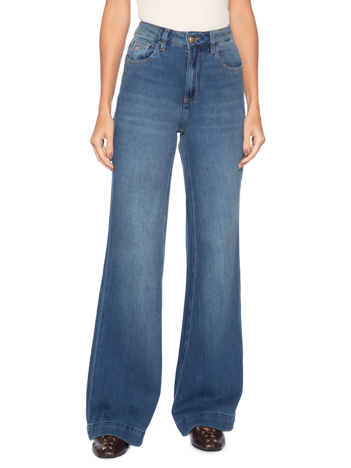 Calça Feminina Helena Dune Used Azul Bo.bô