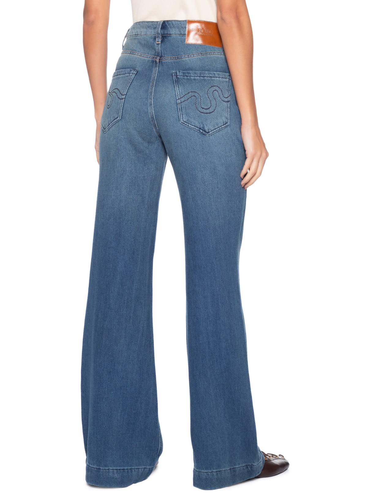 Calça Feminina Helena Dune Used Azul Bo.bô