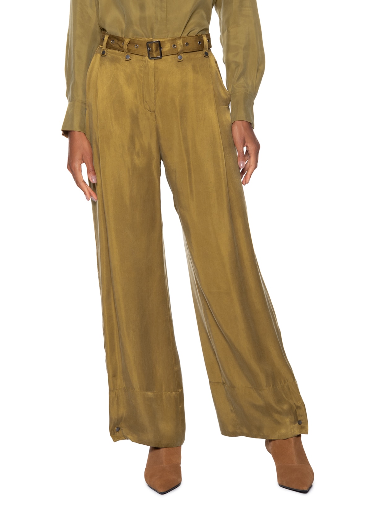 Calça Feminina Ilhós Verde Animale