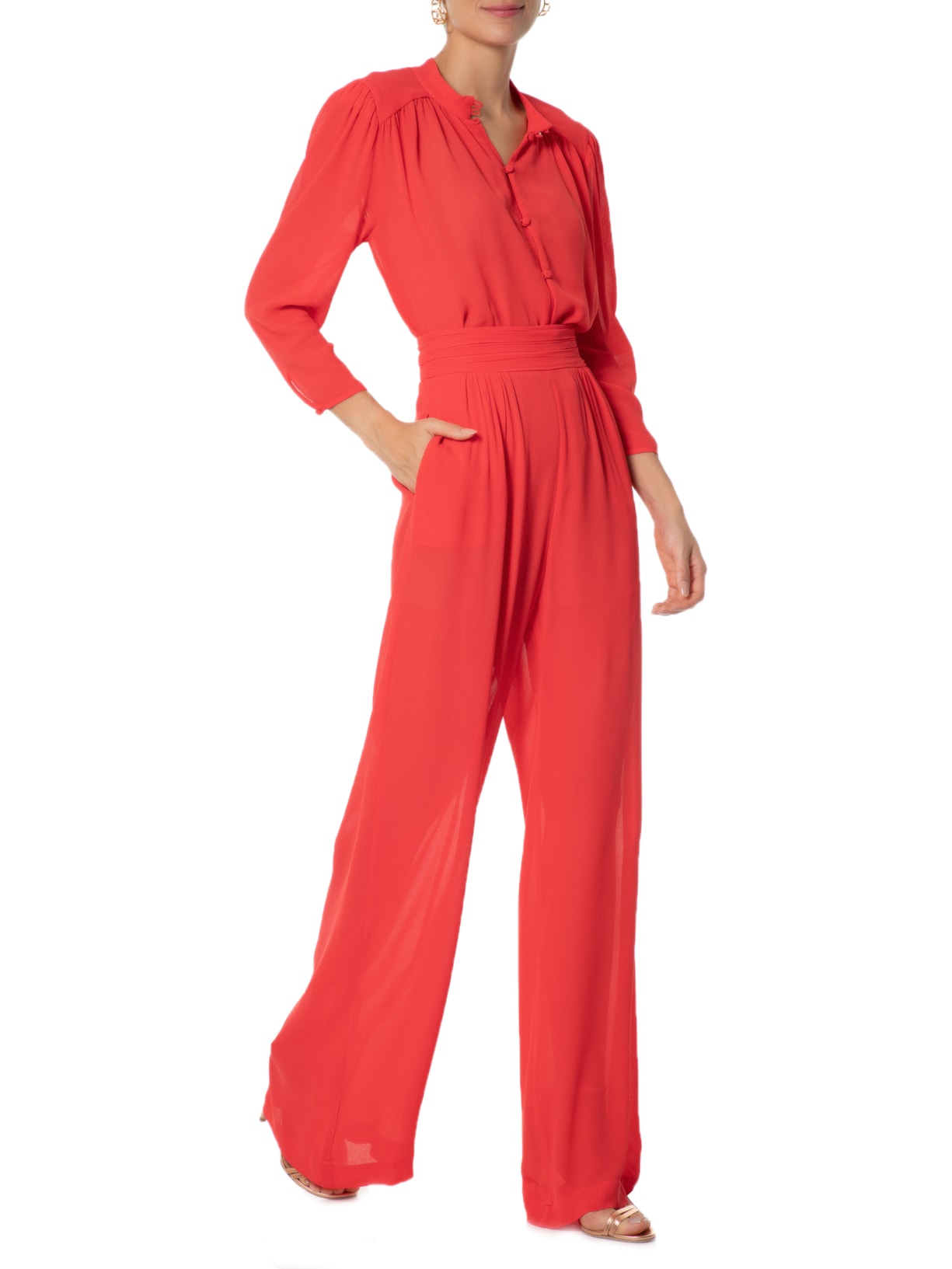 Calça Feminina Isa Vermelho Le Lis