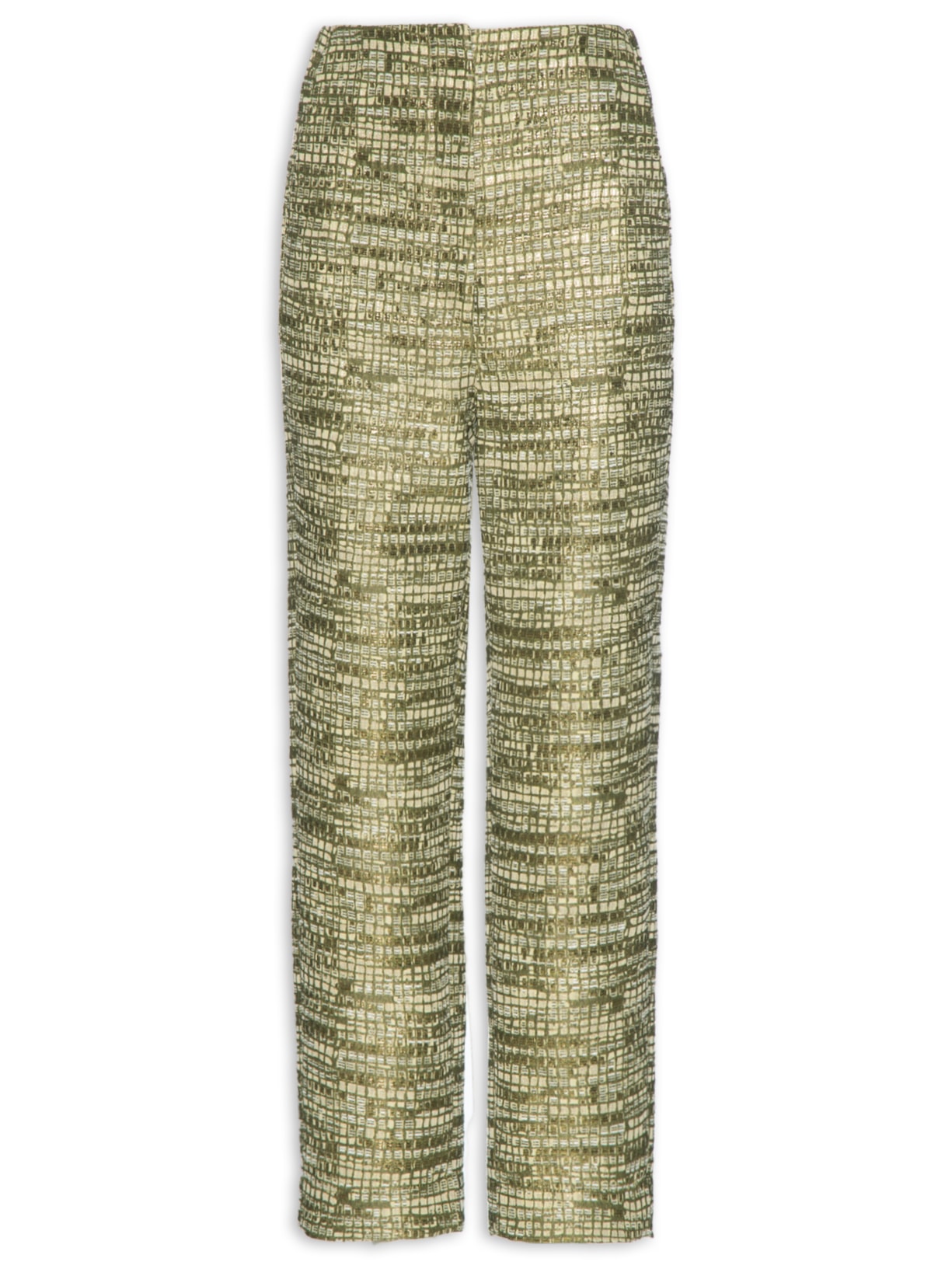 Calça Feminina Jacquard - Dourado