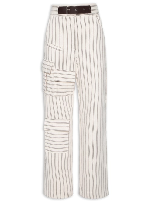 Calça Feminina Jacquard Ifal - Bege