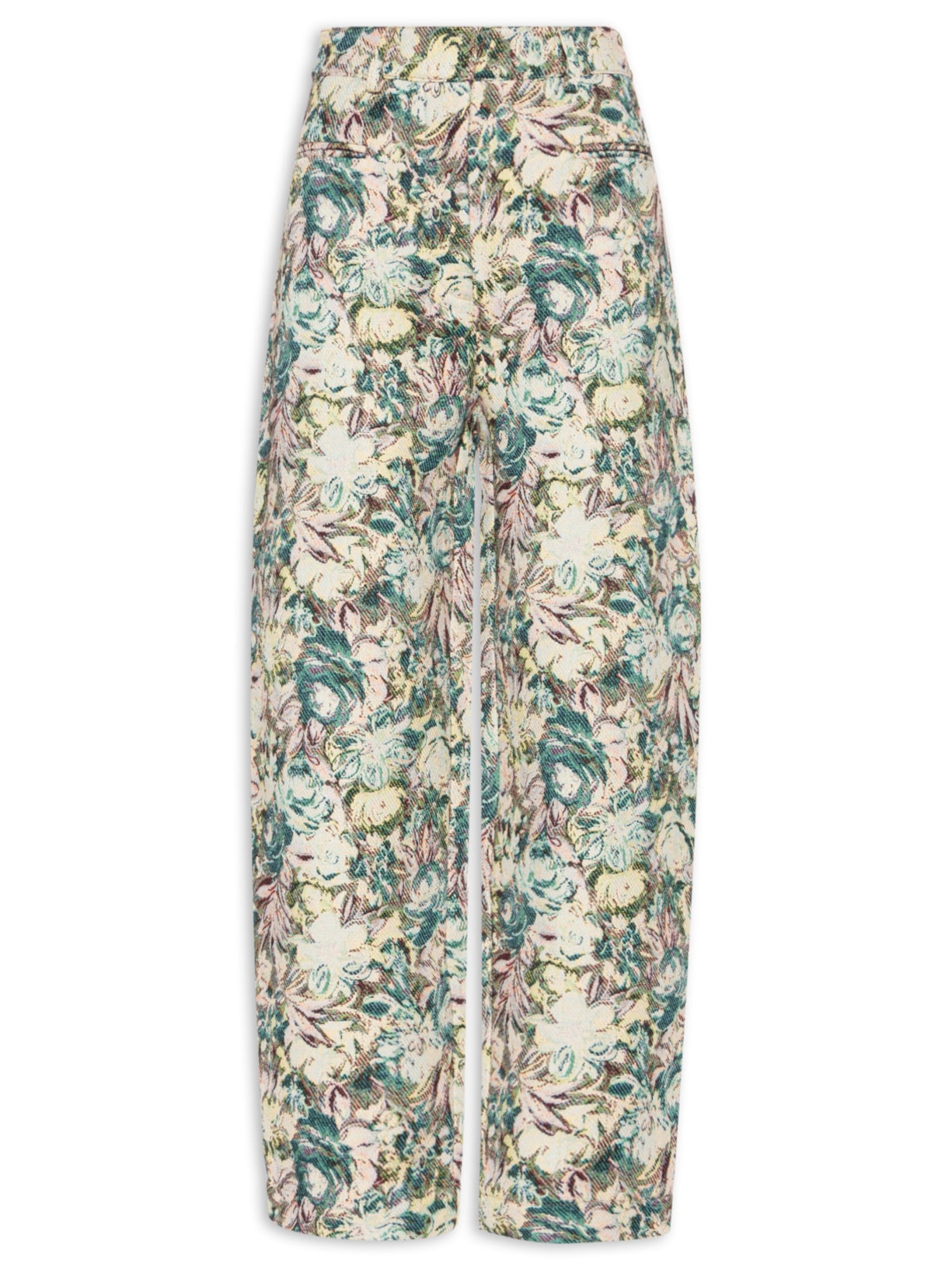 Calça Feminina Jacquard Tapestry Cinza Ganni