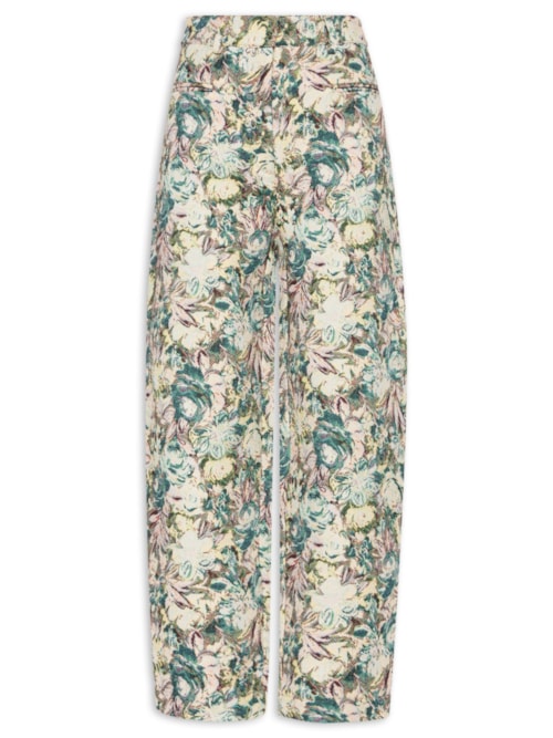 Calça Feminina Jacquard Tapestry - Cinza