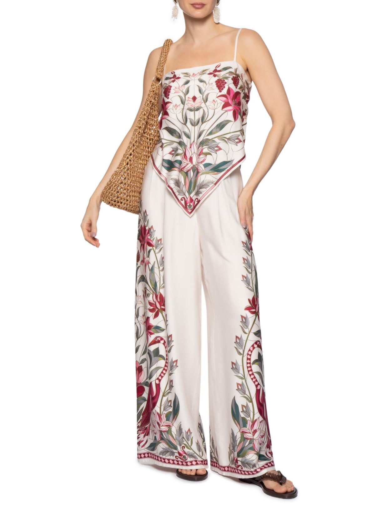 Calça Feminina Jardim Vitral – Branco Farm