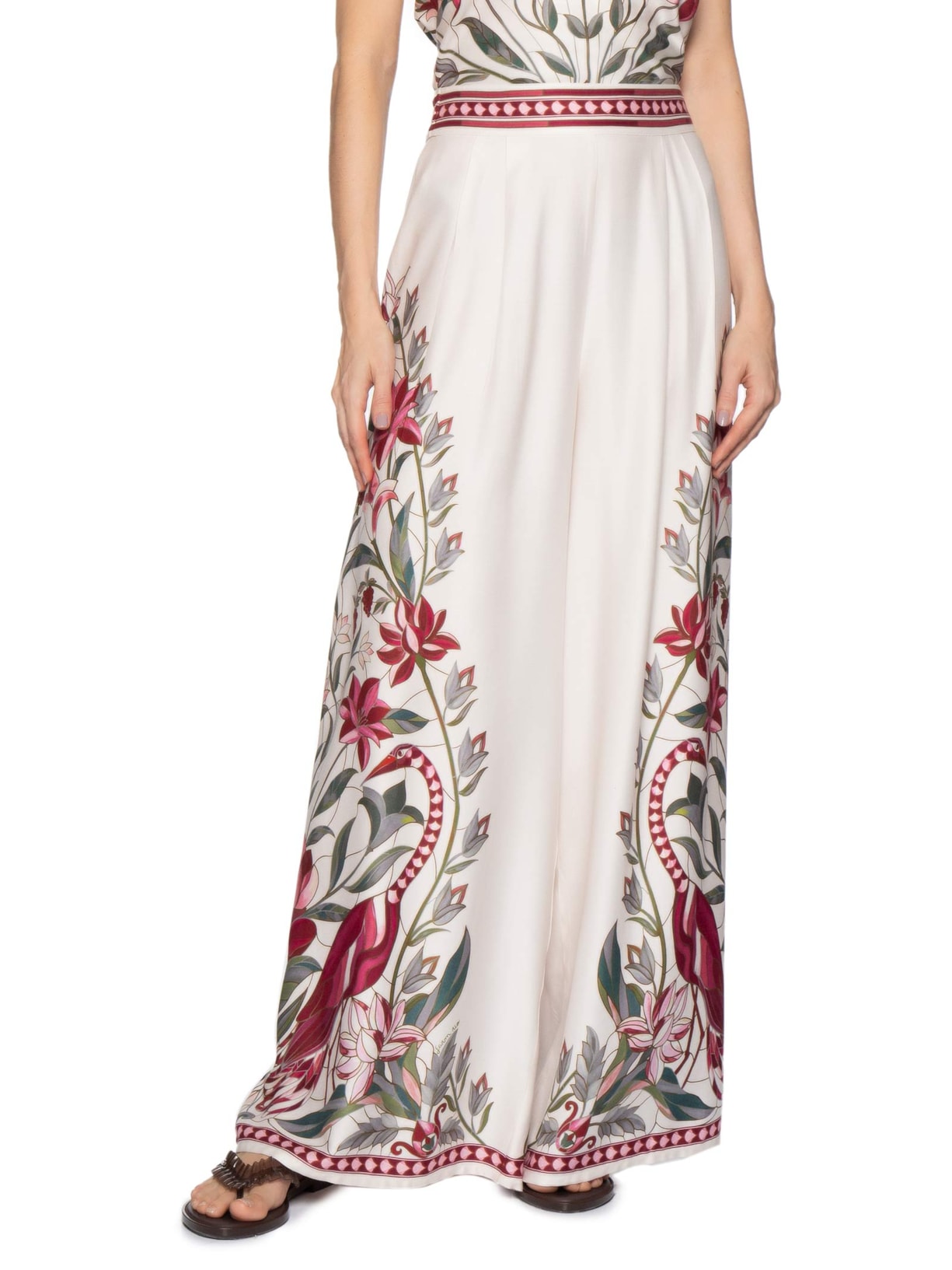 Calça Feminina Jardim Vitral – Branco Farm