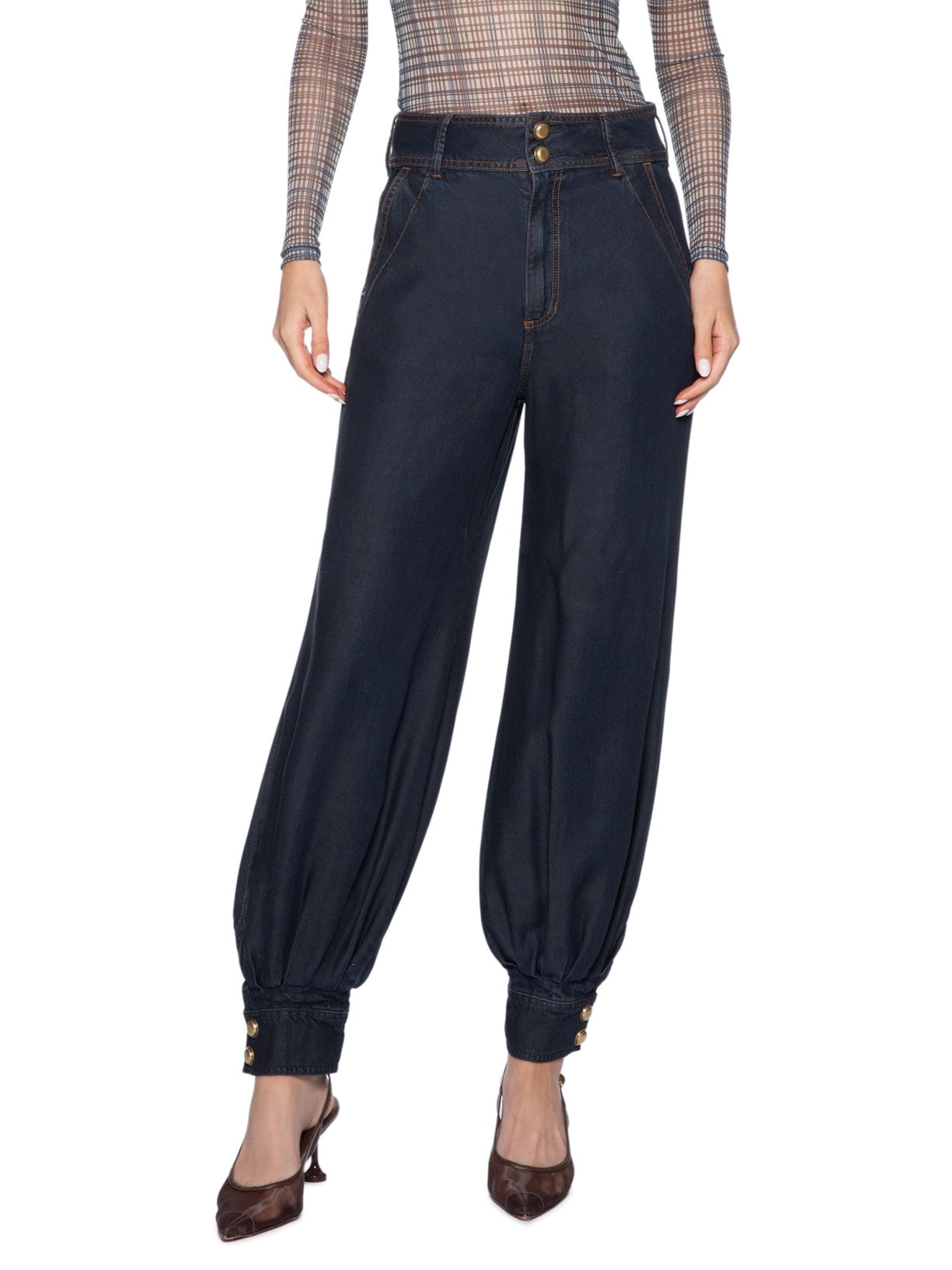 Calça Feminina Jasmin Dark Denim Azul Bo.bô