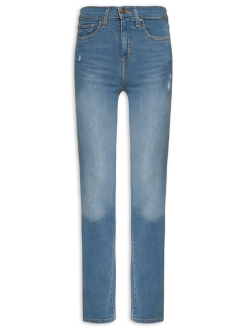 Calça Feminina Jeans 314 Shaping Straight - Azul