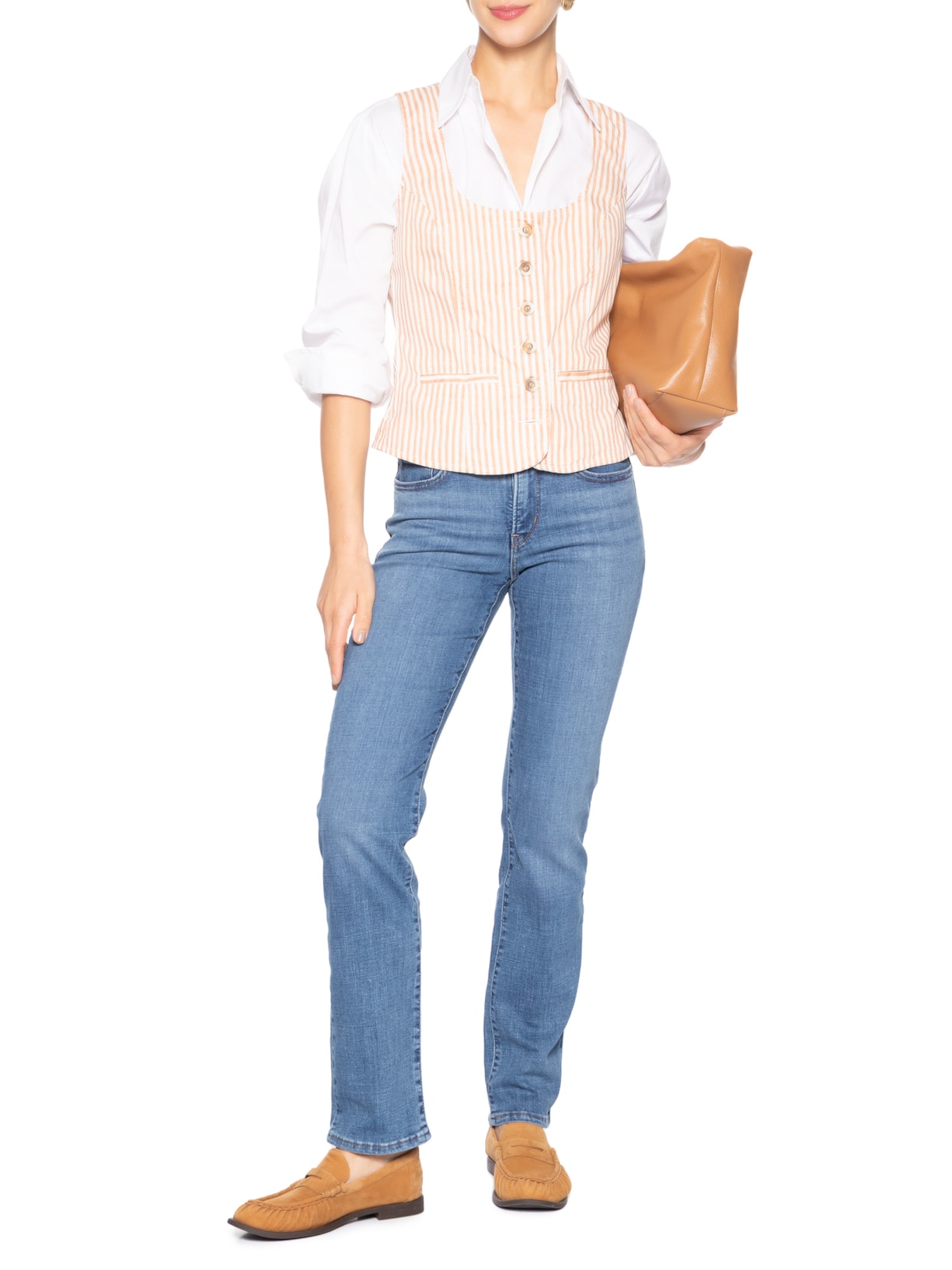 Calça Feminina Jeans 314 Shaping Straight Azul Levi's