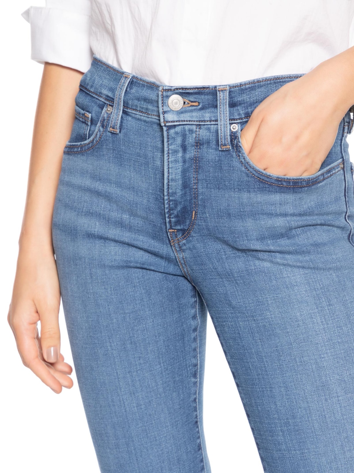 Calça Feminina Jeans 314 Shaping Straight Azul Levi's