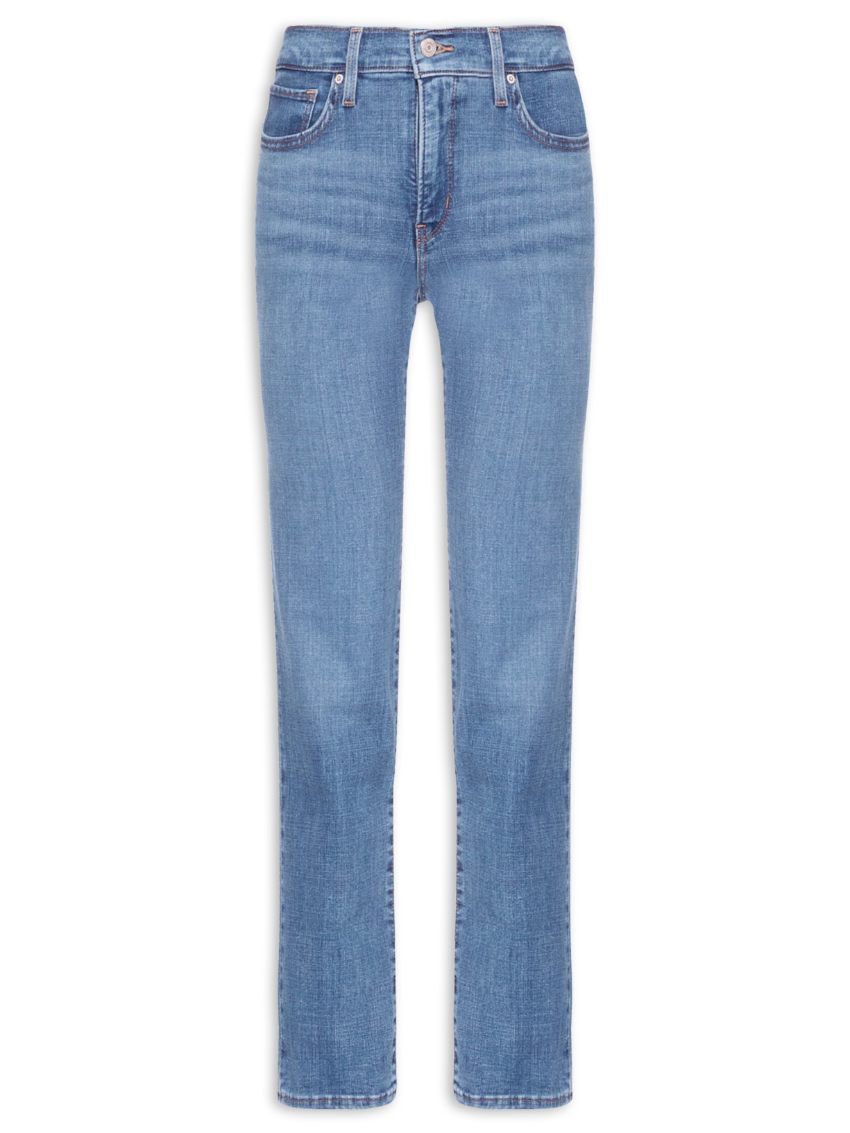 Calça Feminina Jeans 314 Shaping Straight - Azul