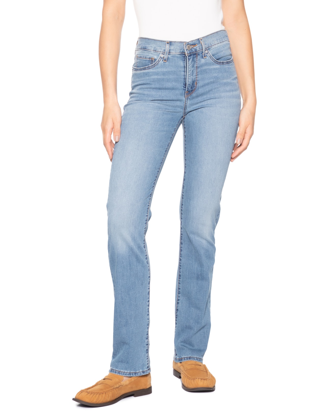 Calça Feminina Jeans 314 Shaping Straight Azul Levi's